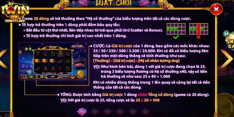 Tính năng đặc biệt trong slots Điêu Thuyền iWin