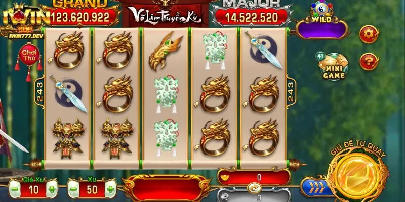 Giới thiệu về trò chơi slots Võ Lâm Truyền Kỳ iWin