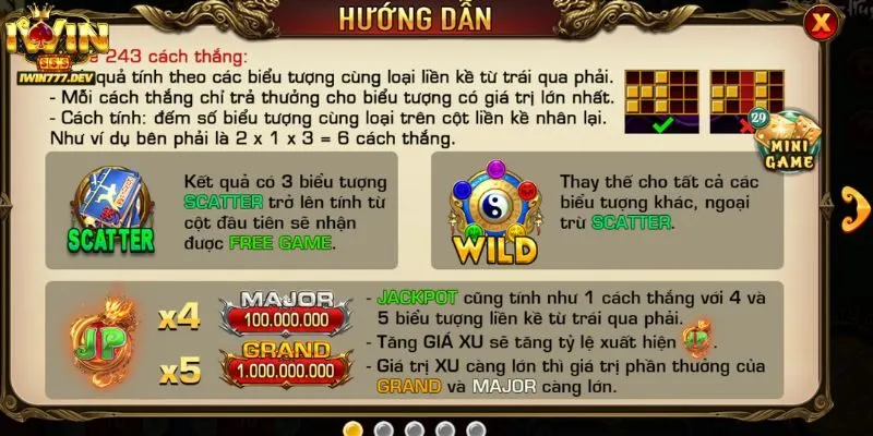 Kỹ năng chơi slots Võ Lâm Truyền Kỳ iWin