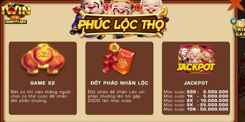 Quy tắc chơi Phúc Lộc Thọ tại iWin